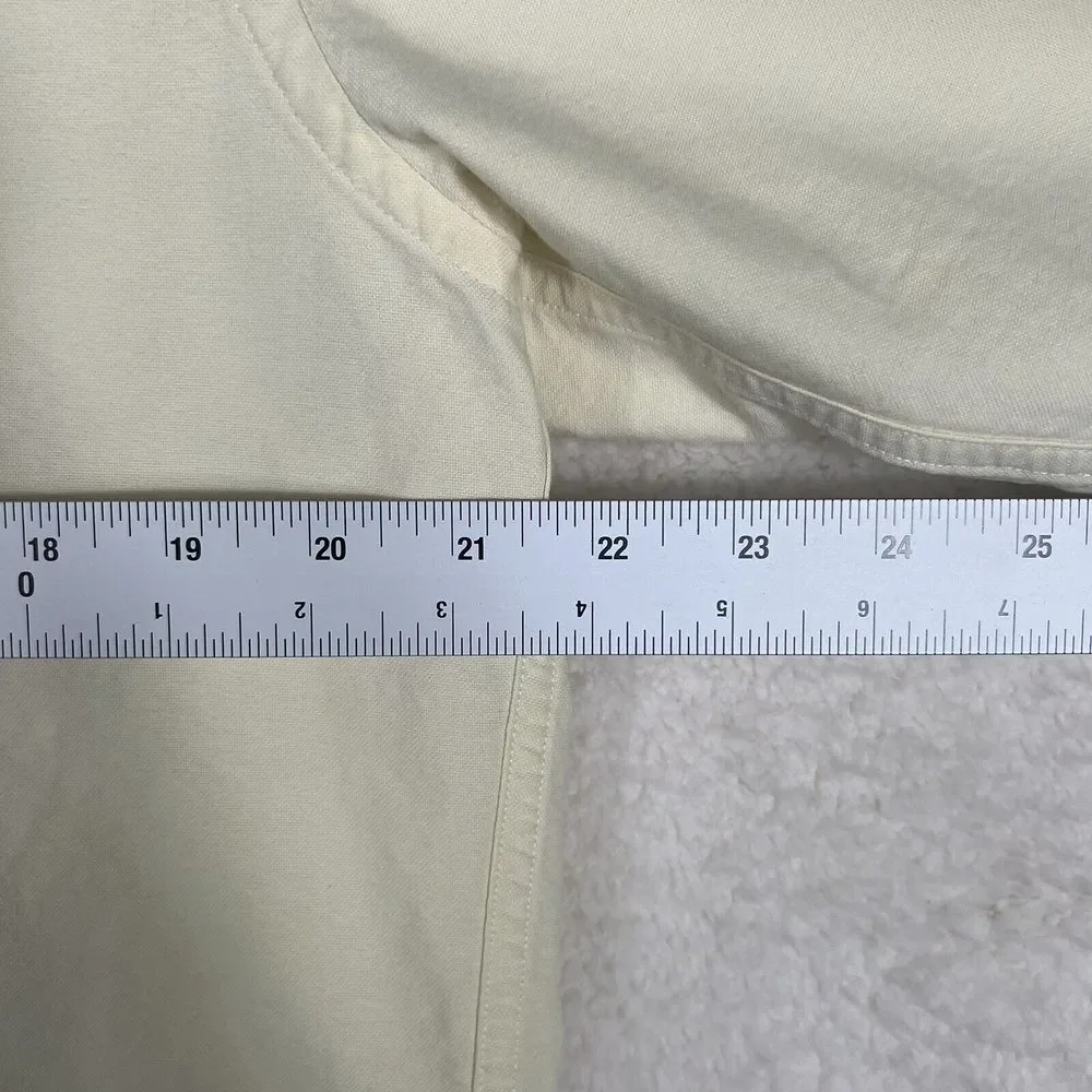 J Crew Shirt Mens Large Yellow Tailored Fit Long Sleeve Cotton‎ Button Down